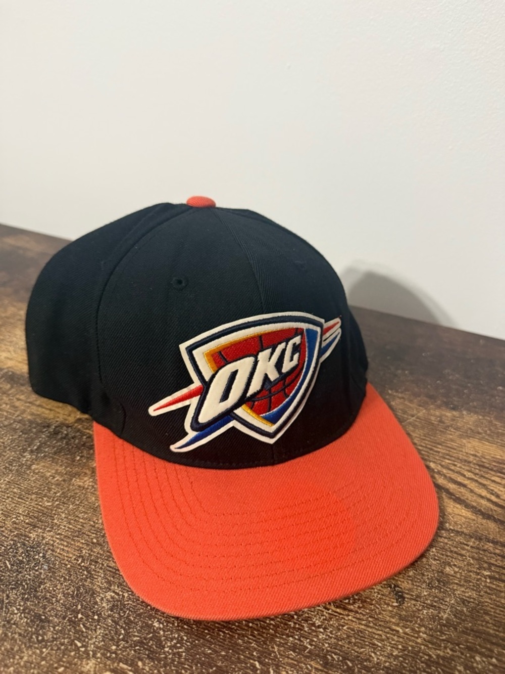 Mitchell & Ness Kids OKC Two-Tone Snapback Hat - Black and Orange